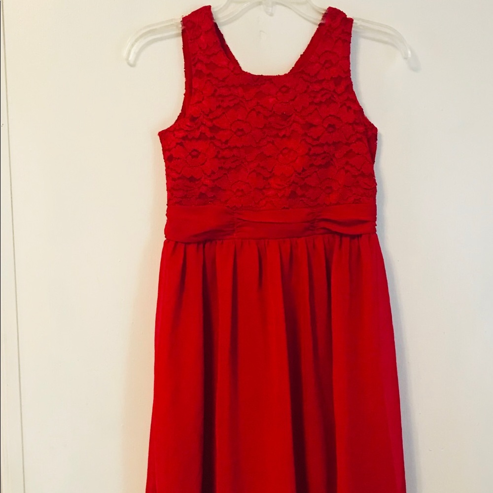 Girls Sz 14 Red Dress